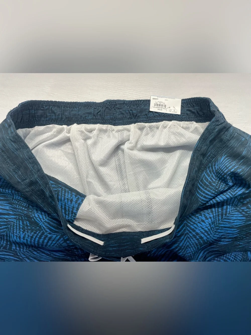 NWT Sonoma Flexwear Board Shorts Men’s Large Blue Quick Dry Stretch Swim Trunks
